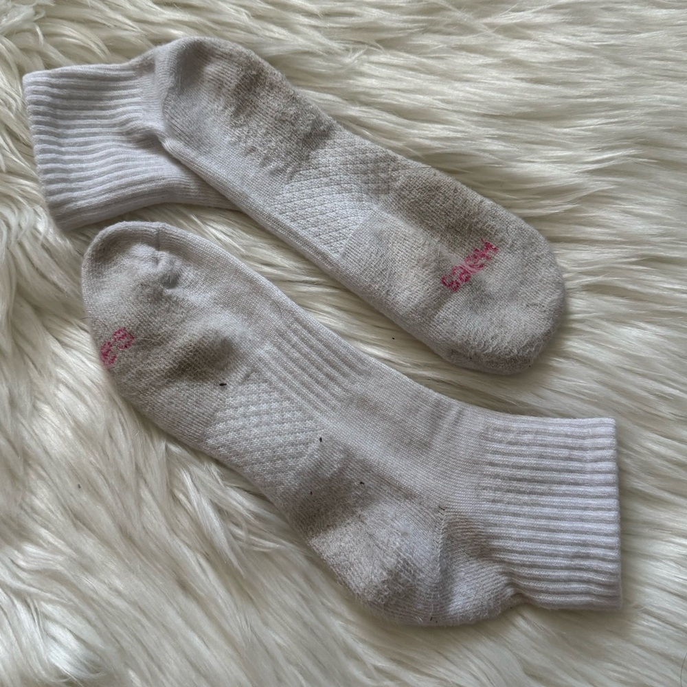 White Hanes socks